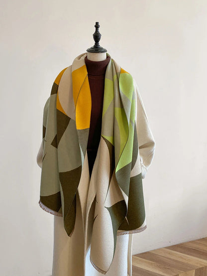 Vändbar scarf dam i akryl