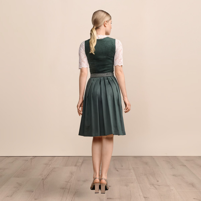 Dirndl dam, mörkgrön — Oktoberfest-klänning (60 cm)