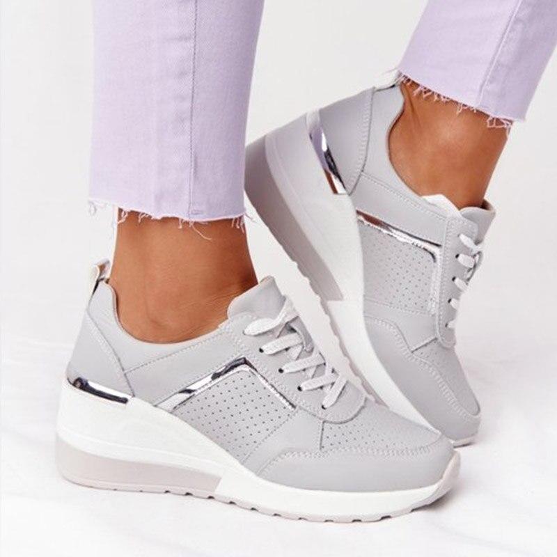 Bekväma damsneakers med dämpad sula