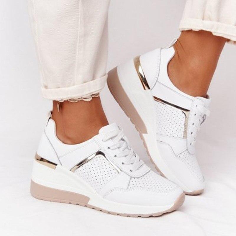 Bekväma damsneakers med dämpad sula