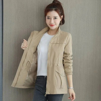 Lätt vattentät trench coat dam