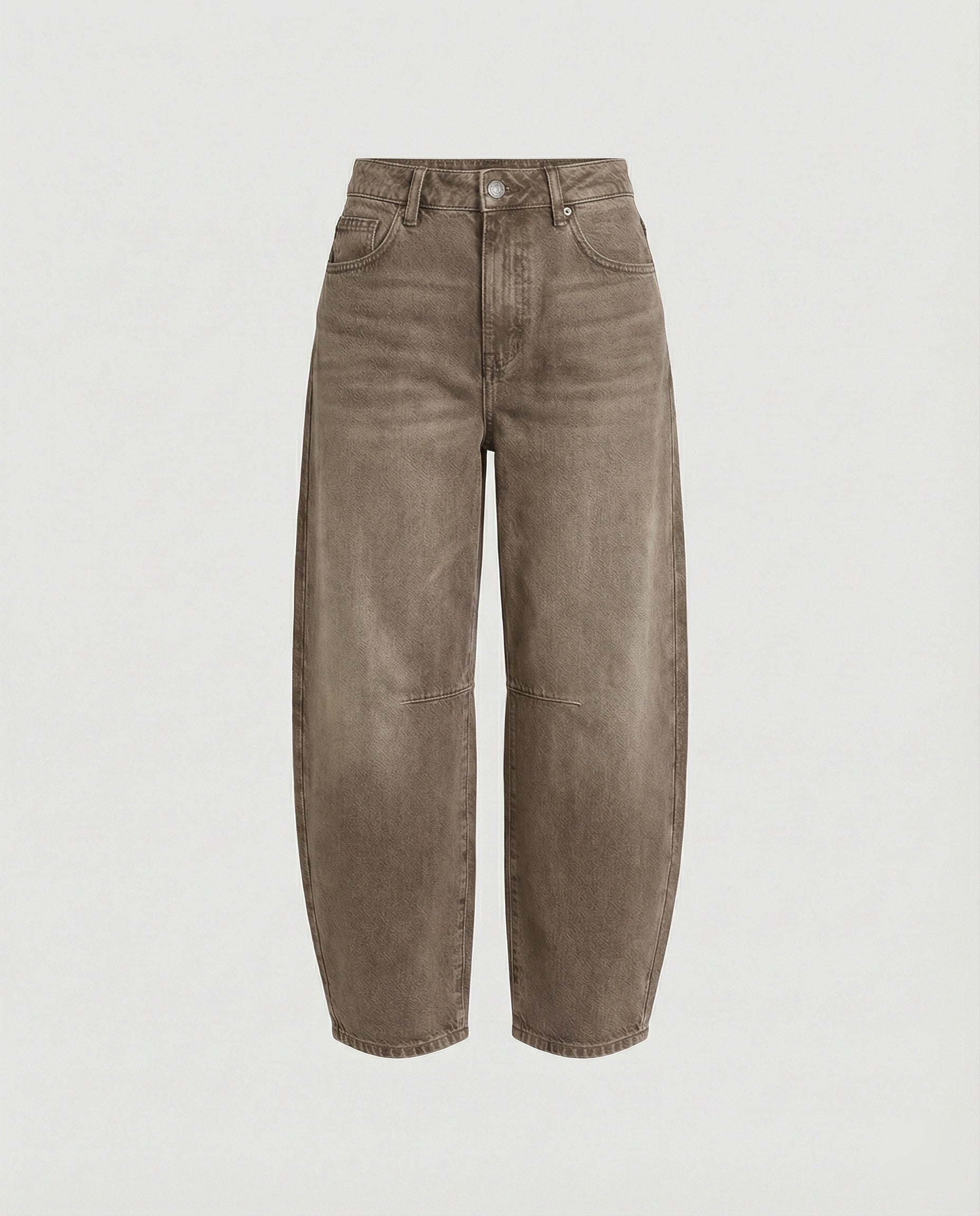 Barrel jeans dam med mid-rise passform