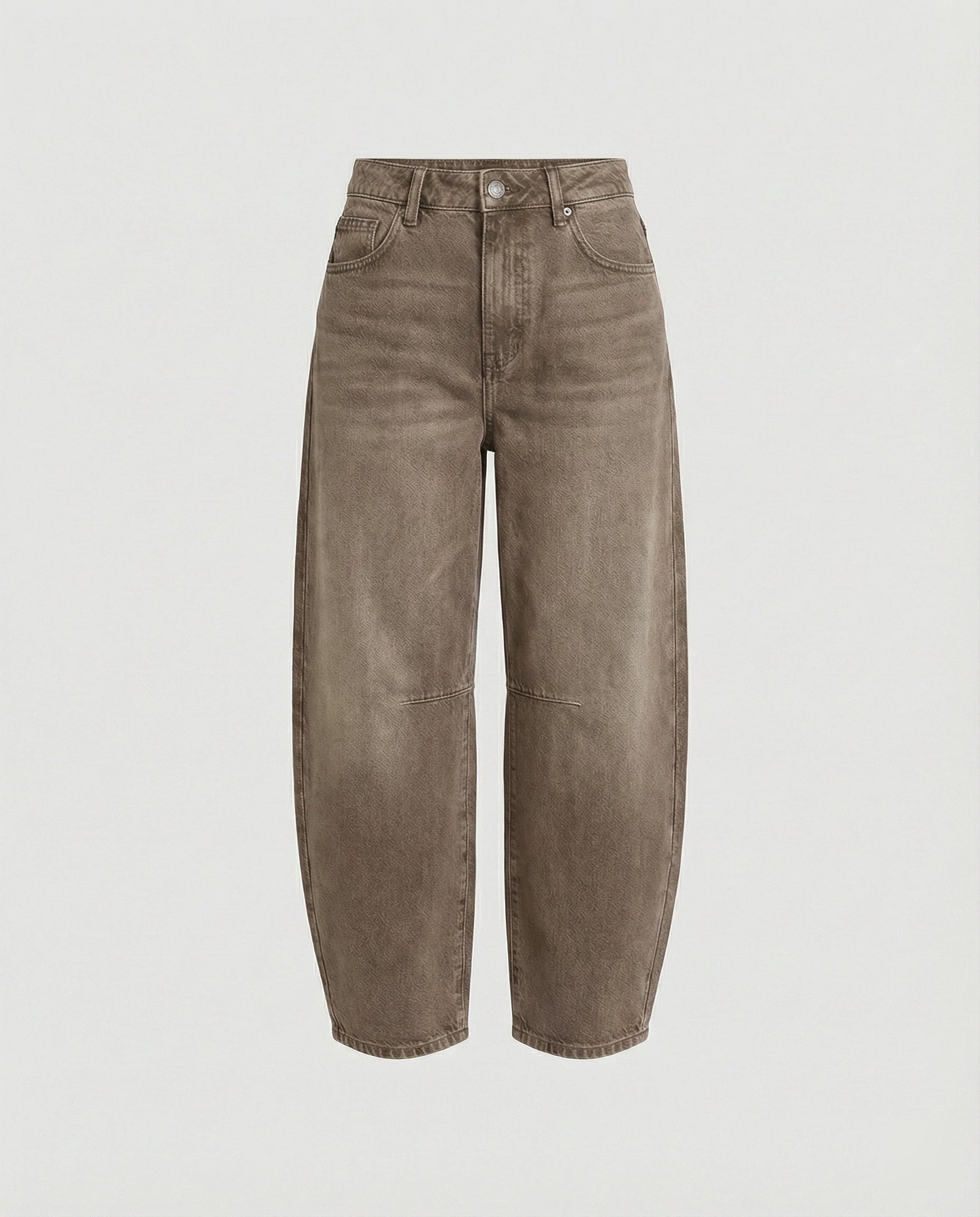 Mid-rise barrel-jeans dam