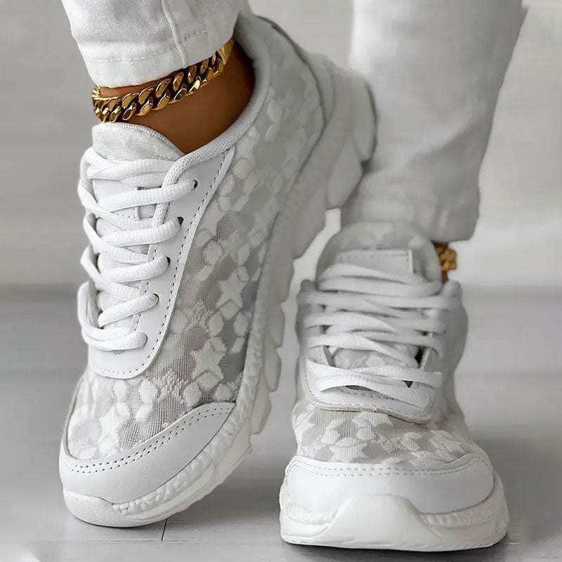 Sneakers dam med ergonomisk passform