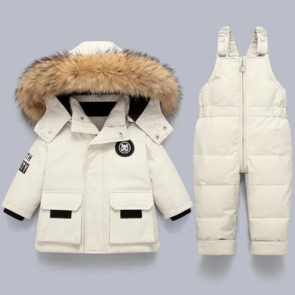 Varmt vinterset för barn – jacka och overall