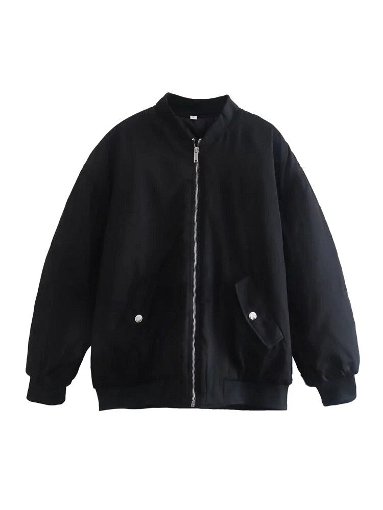 Oversize bomberjacka i ullmix