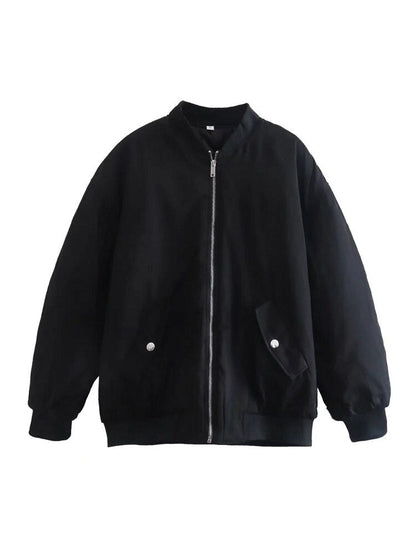 Oversize bomberjacka i ullmix