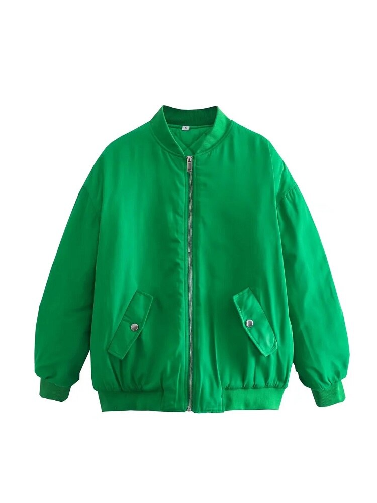 Oversize bomberjacka i ullmix