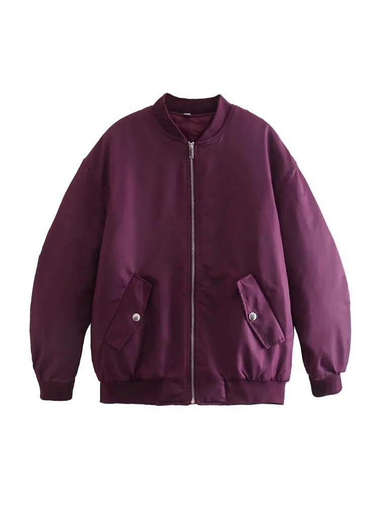 Oversize bomberjacka i ullmix